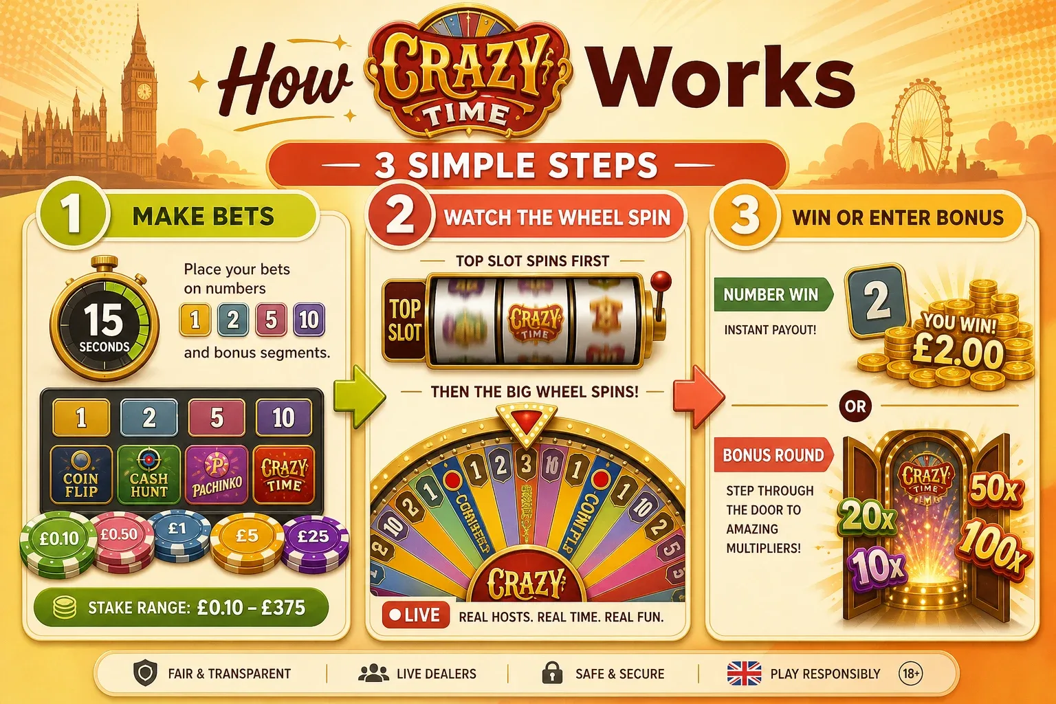 How to play Crazy Time